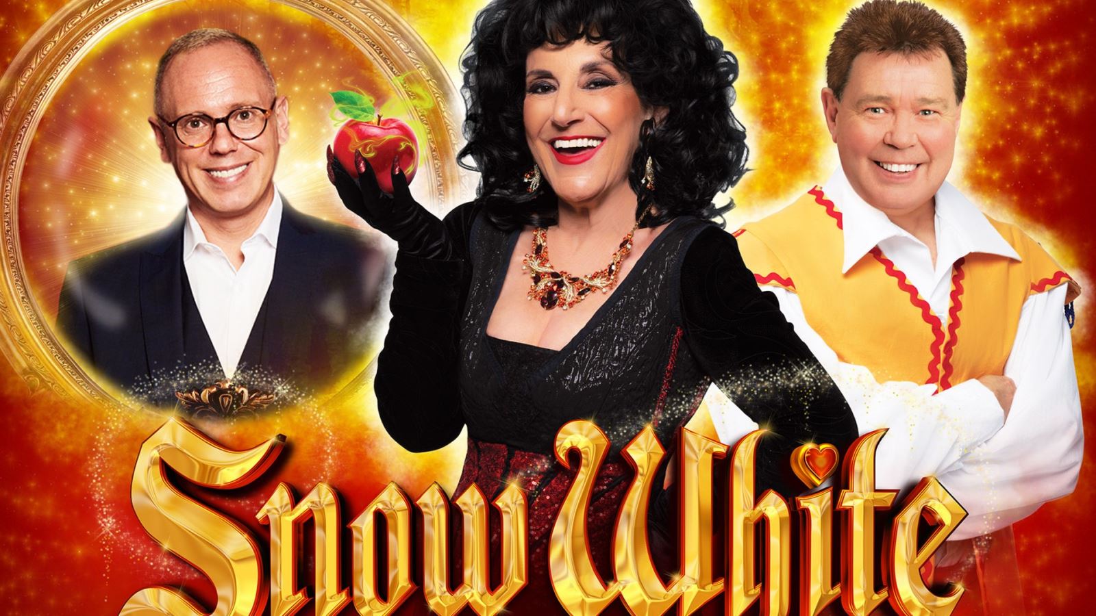 The celebrity cast of Bristol Hippodrome's Snow White & the Seven Dwarfs